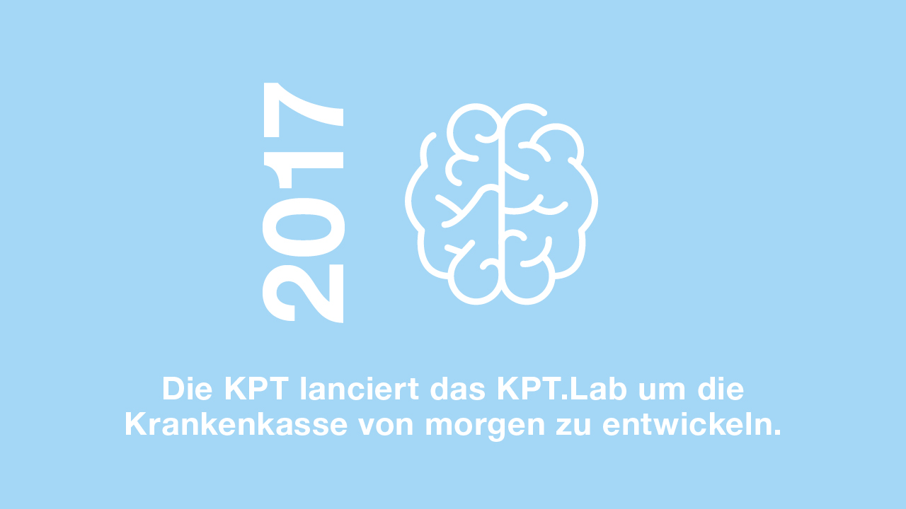 2017: Die KPT lanciert das KPT.Lab um die Krankenkasse von morgen zu entwickeln